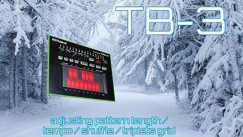 Roland TB-3 Step Sequencer - Change Pattern Length - Tempo Select - Shuffle - Triplets Grid