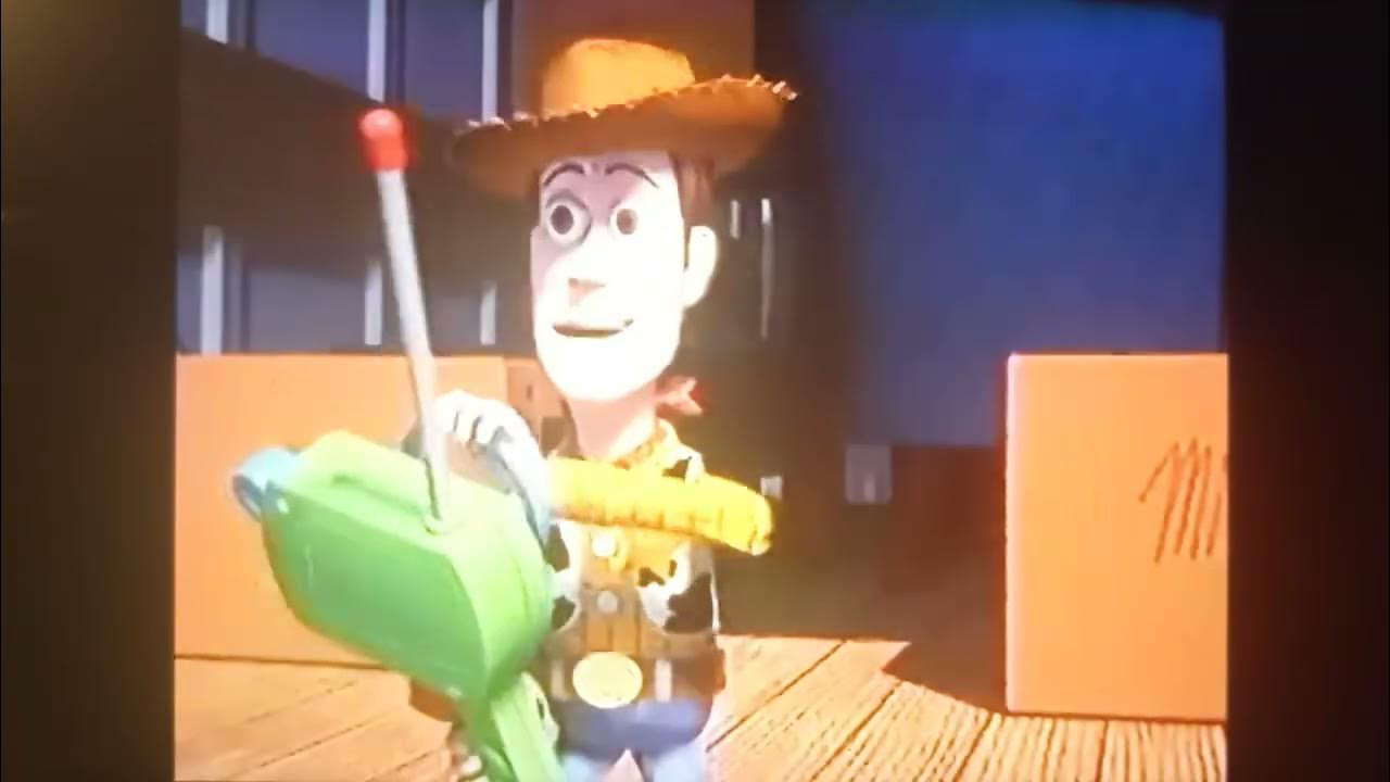 Toy Story (1995) Scud vs Woody Buzz Chase YouTube