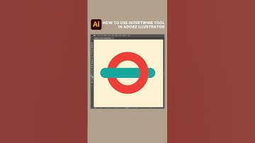 How to use intertwine tool in Adobe Illustrator | Cách dùng công cụ intertwine trong Ai