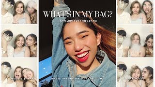 What’s in my bag? | What’s inside my carry-on bag for three days