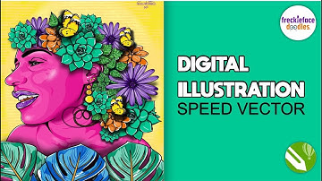 CorelDraw X8 Vector Portrait Art Time Lapse Speed Art