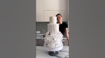 beautiful wafer paper cake #shortvideo #fondantcake #trending