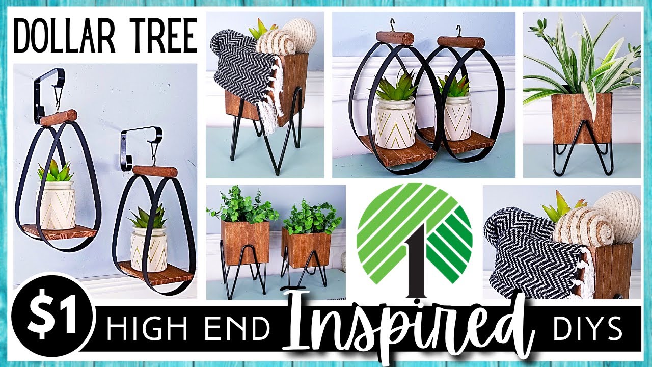 DOLLAR TREE DIY | HIGH END Inspired | Modern Farmhouse Boho Metal Look Home Décor | Wood Trim Boxes