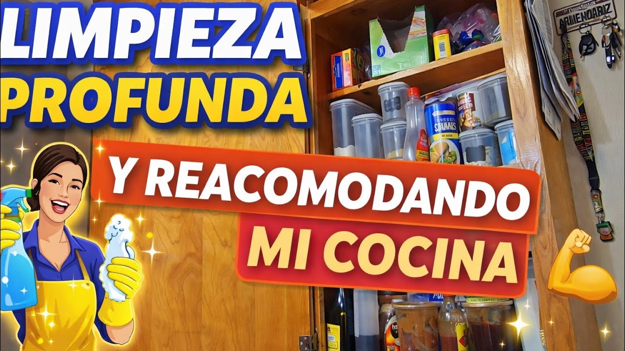 **LIMPIEZA PROFUNDA de mi COCINA 🧽🔥 Dejándola como NUEVATodo** + Reacomodando
