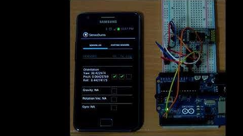 SensoDuino Configure and Transmit Sensor Data to Arduino Over Bluetooth