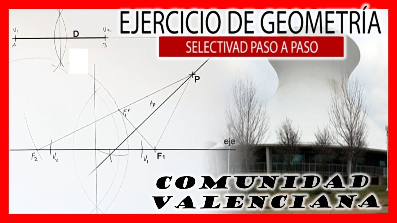 PAU Valencia junio 2022 ✍️ Examen SELECTIVIDAD dibujo técnico resuelto 💥 Ej3 HIPÉRBOLA