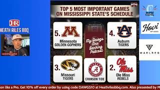 MyDawgsPod - Top 5 Most Important Games on MSU s Schedule