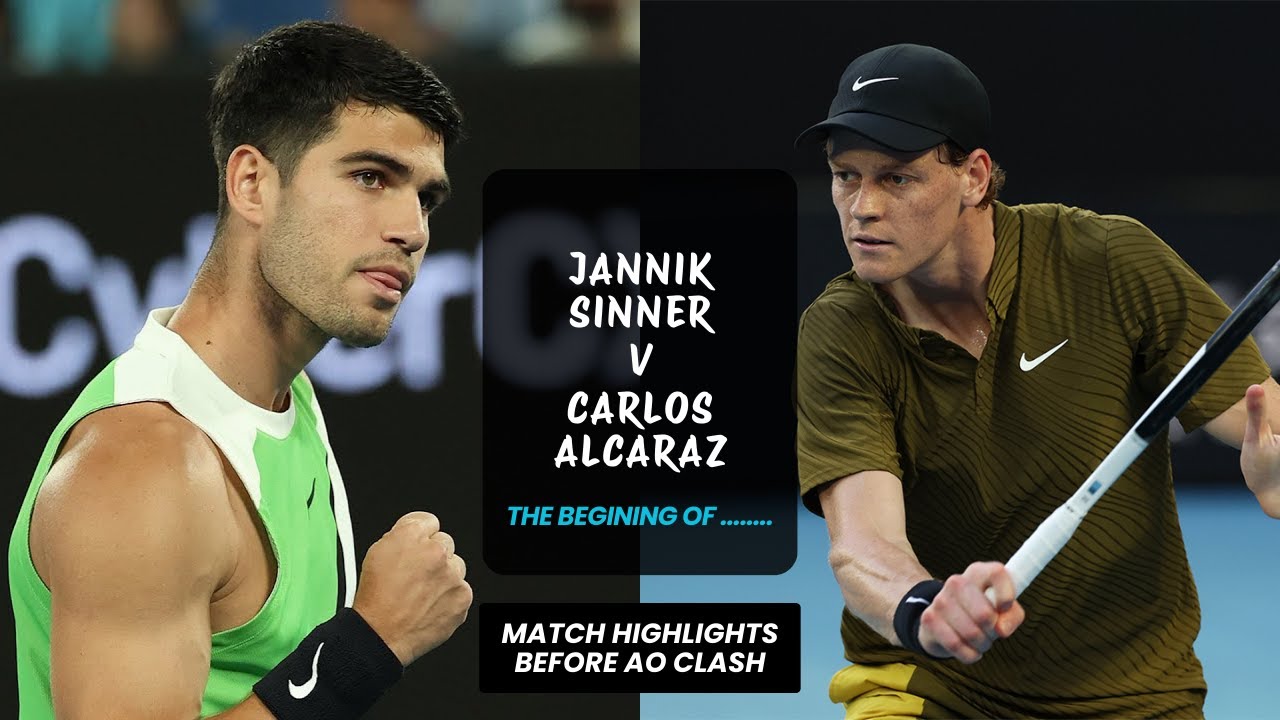 Jannik Sinner vs. Carlos Alcaraz Highlights | Before Australian Open Clash 