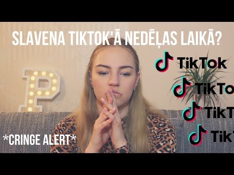 es mēģināju kļūt slavena tik tok&rsquo;ā 1 nedēļas laikā