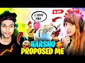 My boyfriend proposed me on live stream   pn harsh proposed  pn rose   garena free fire