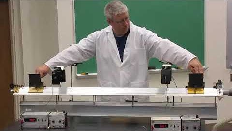 1N30.30 Elastic Collision on Air Track with Same Mass, Both Moving