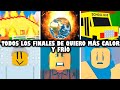 Todos los finales de quiero ms calor y fro  guia  tutorial  roblox cmo conseguir