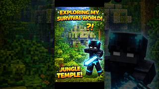 I Found a SECRET Jungle Temple in My Survival World! 😱🌿 | #minecraft #shorts #viral
