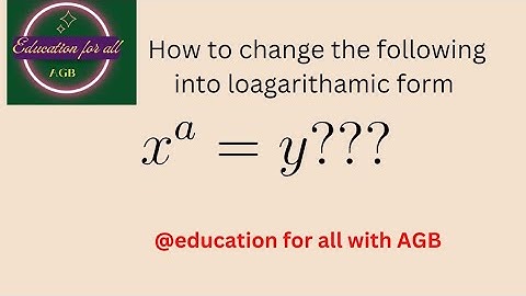 How to convert logarithmic form into exponential form and exponential into log?||#logarithm ||#urdu