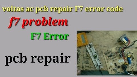 voltas f7 error f6 | f7 error code | voltas split ac f7 error | arpcb