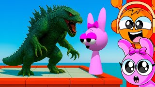PINKI vs MONSTERS in REAL LIFE!