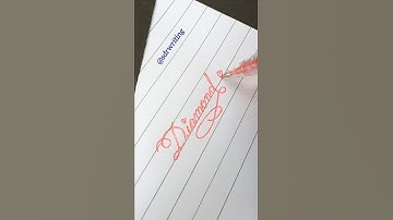 Diamond 💎 Cursive handwriting #cursive #handwriting #sdrwriting #viralvideo