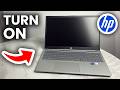 How To Turn On HP Laptop For First Time - Step By Step