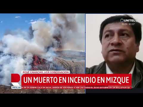 Person fighting wildfire in Mizque has died, says the Cochabamba Governor's Office