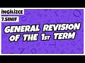 7. Sınıf İngilizce - General Revision Of The 1st Term - 1. Dönem Genel Konu Tekrarı | 2022