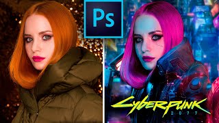 How to Give Your Photos the Cyberpunk Effect in Photoshop [SPEED-ART]