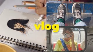 ⭐️ vlog (summer break) | drawing, what i eat, hang out with friend 📓🖍️