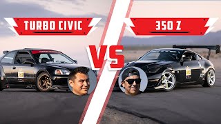 350Z vs Civic Hatch | Driver Battles