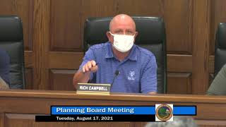 Planning Board Meeting 8-17-21