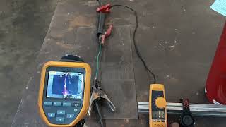 wire overload test 2.5sq mm 100A at 2 min