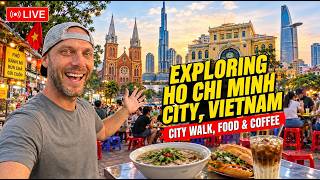 🔴 LIVE Ho Chi Minh City (Saigon) VIETNAM 🇻🇳 | Walking Tour, Street Food, Coffee & Prices! #IRL