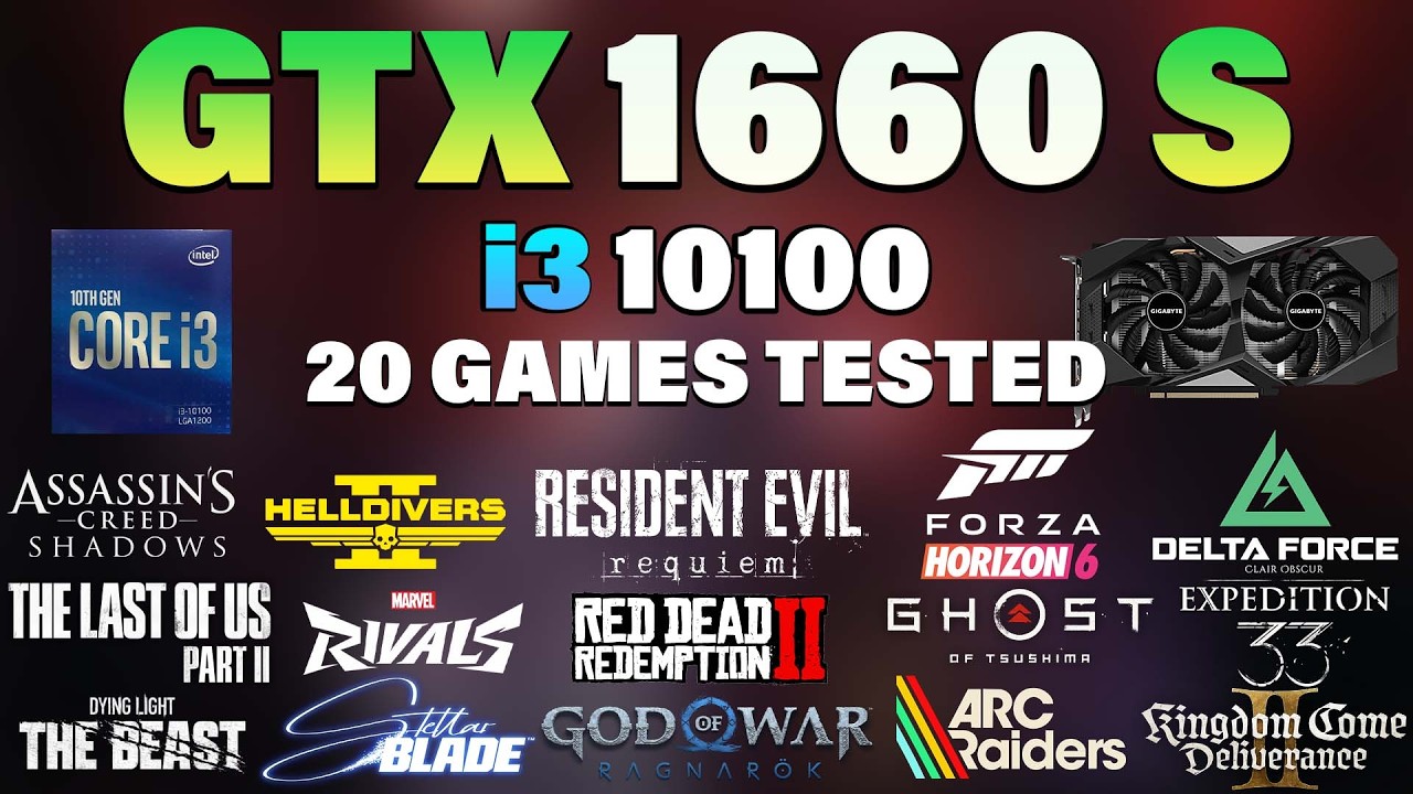 その他 WHAT ELSE CAN I DO? i3 10100 + GTX 1660 Super Tested 20 Games in 2026 - YouTube