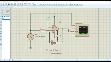Inverting Amplifier to design on Proteus