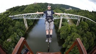 GoPro:Bridge bungee jumping