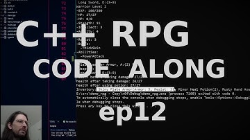 C++ Code-along Ep 12: Demo RPG Game | Programming Inventory and Character Backpacks