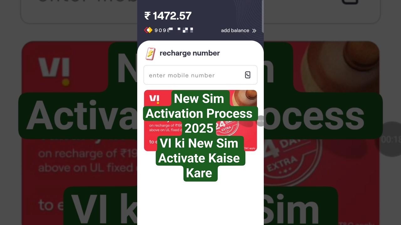 VI New Sim Activation Process 2025 | VI ki New Sim Activate kaise kare? 