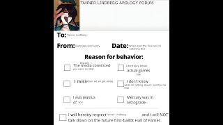 Darktide TANNER LINDBERG APOLOGY FORM