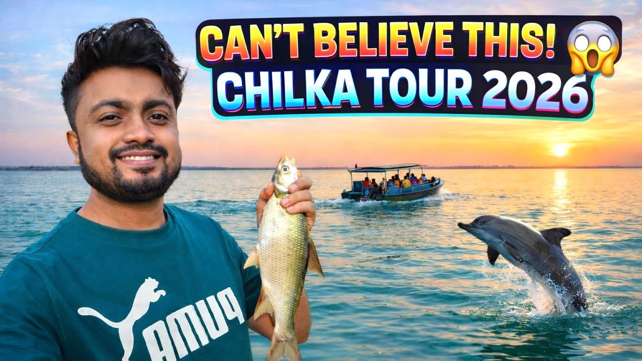 Puri to Chilika Lake Full Day Tour 2026 🚤 | OTDC Package, Puri Beach & Street Food
