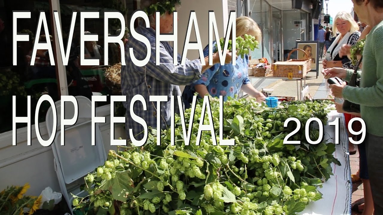 Faversham Hop Festival 2019 Kent UK, celebrating the hop one of the essential ingredients in