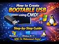 How to Create Bootable USB Using Command Prompt | Windows 7/10/11 & Linux | Class 9 ICT Practical 28
