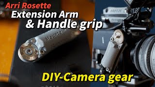 [DIY] Camera gear_Arri rosette locking style_Extension arm &amp; handle grips / 아리 로젯 잠금 확장암 &amp; 핸들 그립 만들기