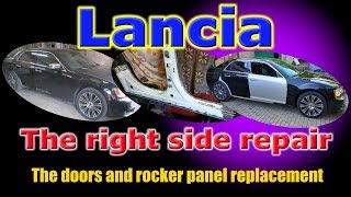 Lancia. The right side repair. Ремонт правой стороны.