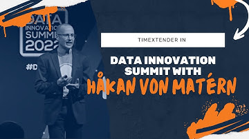 Keynote from Data Innovation Summit, Stockholm, May 2022
