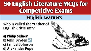 50 English Literature MCQs with Answers | Quiz for Competitive Exams, UGC NET, CSS, UPSC, MDCAT
