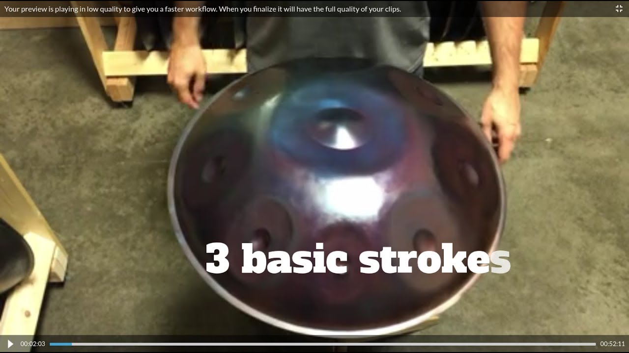 Isthmus Instruments - Handpan tutorial #1 (basic strokes)