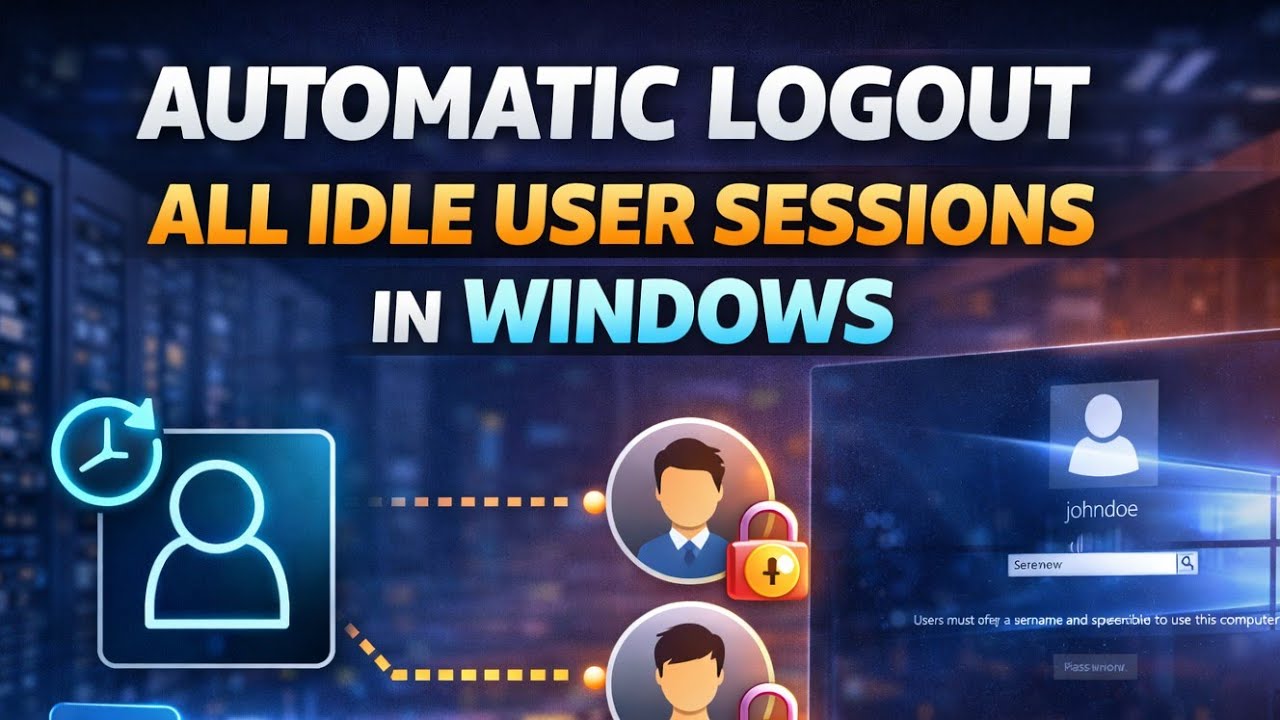 Auto Logoff RDP Idle Users in 5 Minutes (Except Admin) — EXE Tool