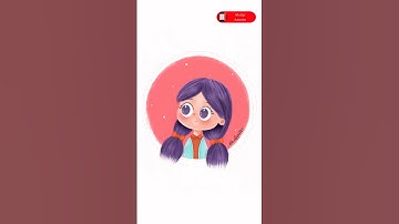 How To Draw A Cute Storybook Character In Procreate😍subscribe&like♥️#procreate #drawing #shorts