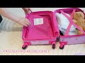 Video: MonTravel Set Trolley Unicorno per Bambini 2 Pezzi Valigia Rigida e Zainetto Bagaglio a Mano con Ruote Girevoli MT-024 Horse