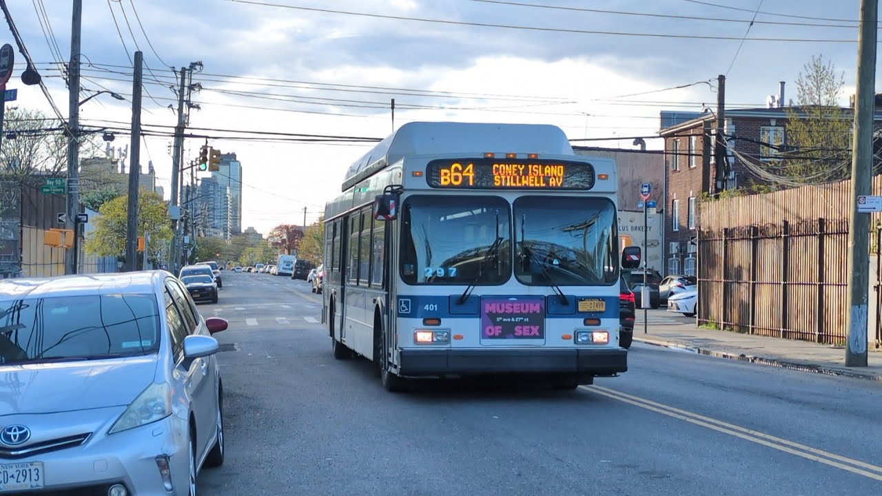 NYCT Bus: 2011 New Flyer C40LF #401 on the B64 & #446 on the B6