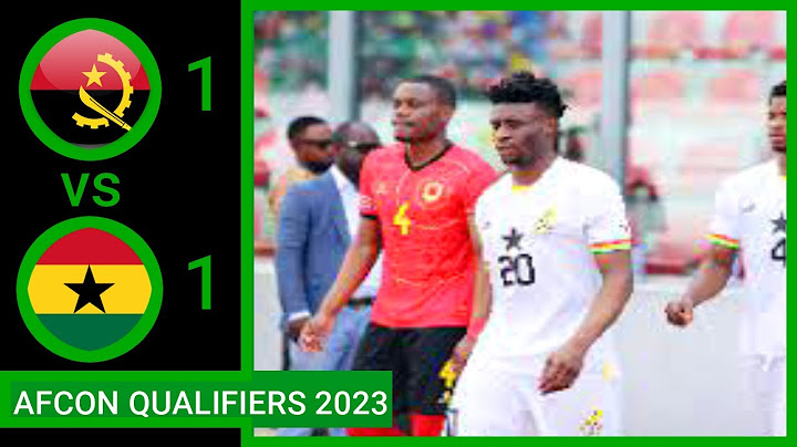 Angola vs Ghana 1 - 1 Highlights AFCON Qualifiers 2023