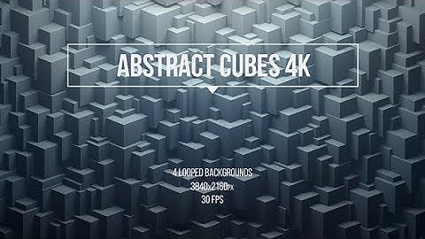 Motion Graphics - Abstract Cubes 4K